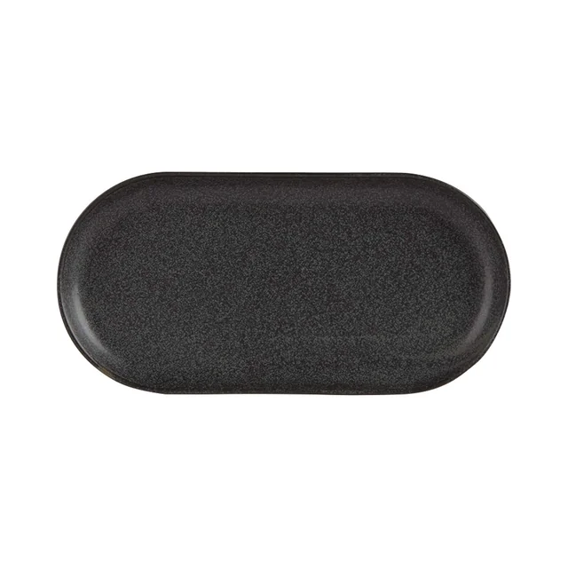 Coal oval platter 300x150 mm