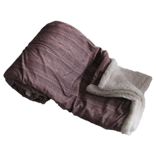 Cobertor 150 x 200 cm BERÁNEK NOR - castanho escuro