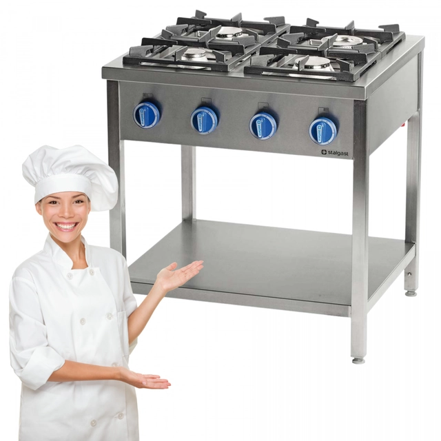 Cocina de gas 4-Palnikowa 22.5 kW, gas envasado Stalgast 999523