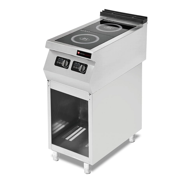 Cocina de inducción | 2-palnikowa | 6 kW | 230V | base abierta | línea 700 | RQ.PLS.7IND010