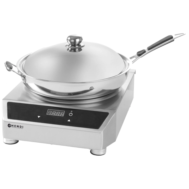 Cocina de inducción 3500W con sartén wok | HENDI