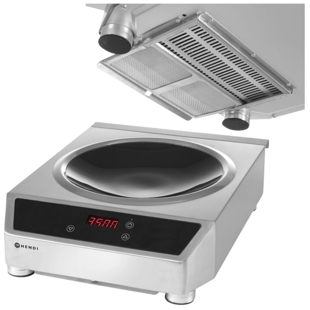 Cocina de inducción WOK 3.5 kW | Hendi 239766