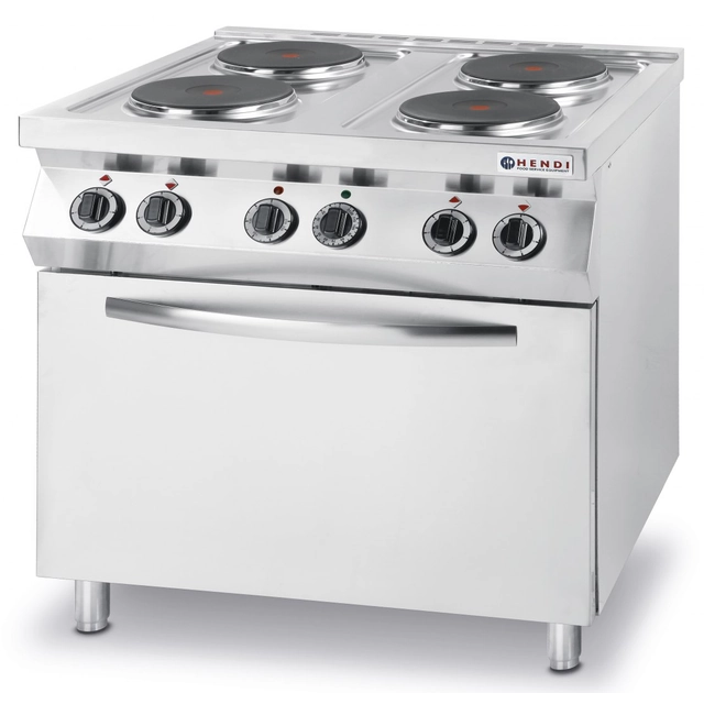 Cocina Eléctrica 4-Płytowa Con Horno Hendi 225936