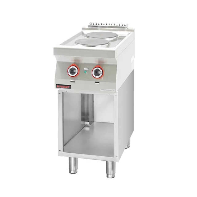 Cocina Eléctrica Profesional 2-płytowa 2x2,6kW Kromet 700.Ke-2.S