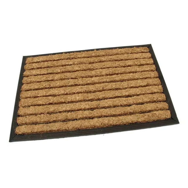 Coconut cleaning outdoor entrance mat Stripes, FLOMA - length 40 cm, width 60 cm and height 2.2 cm