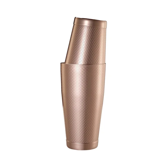 Coctelera de estaño Diamond Lattice, cobre, Barfly, 830/530ml