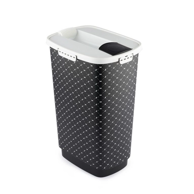 CODY food container 50 L, plastic, black and white print