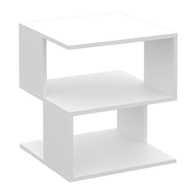 Coffee bedside table, 3 horizontal modern cabinet