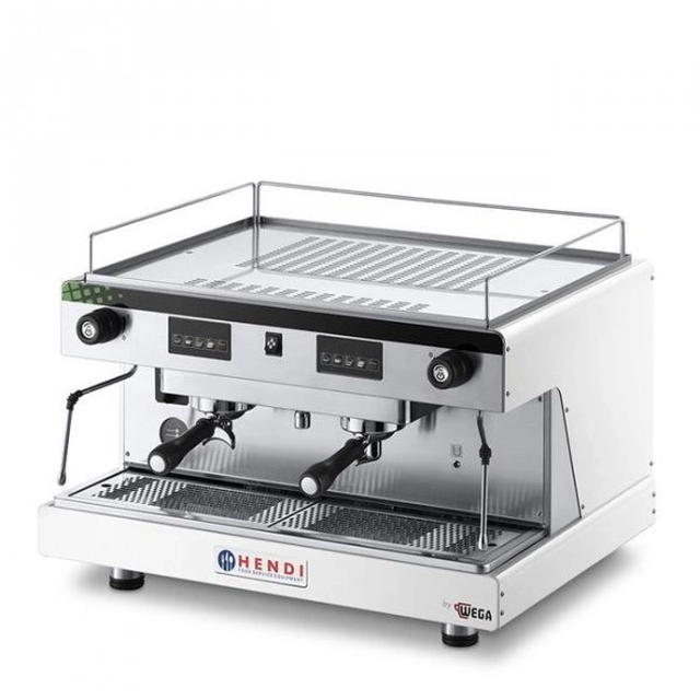 Coffee machine HENDI Top Line by Wega 2-group electronic, white HENDI 208939 208939