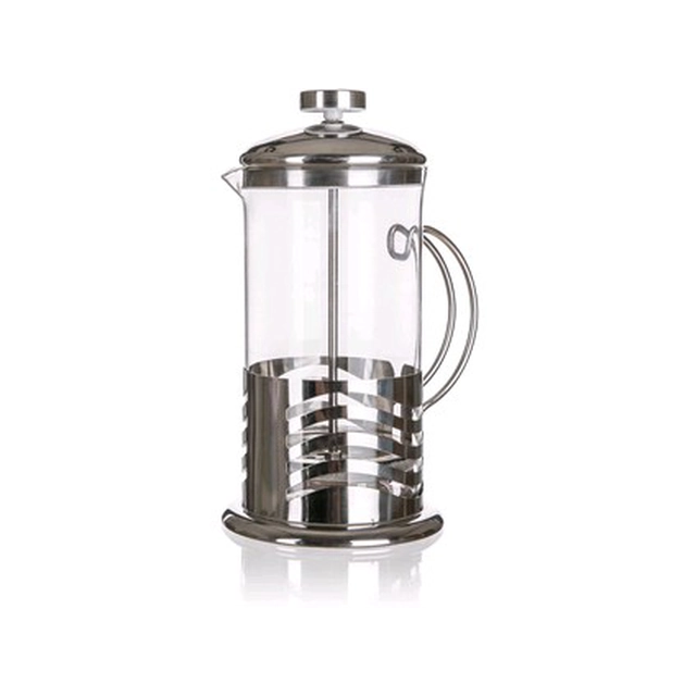 coffee pot WAVE 1,0l glass + stainless steel