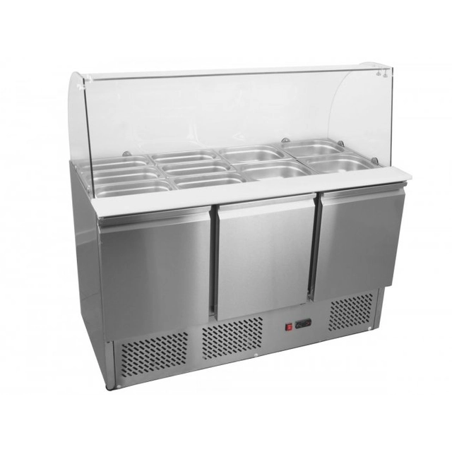 COLD SALAD TABLE 3-DRZWIOWY 380L INVEST HORECA ESL3814 ESL3814