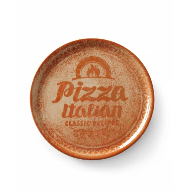 Colección de recetas Plato de pizza rojo ladrillo HENDI rojo o330mm Variante básica