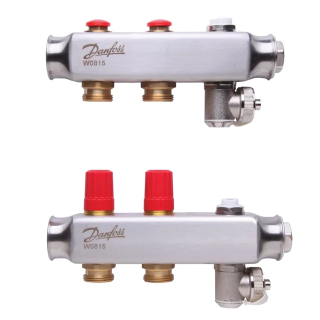 Colector de suelo radiante orientable DANFOSS, SSM-2F 2 anillos