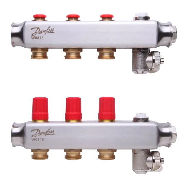 Colector de suelo radiante orientable DANFOSS, SSM-3F 3 anillos