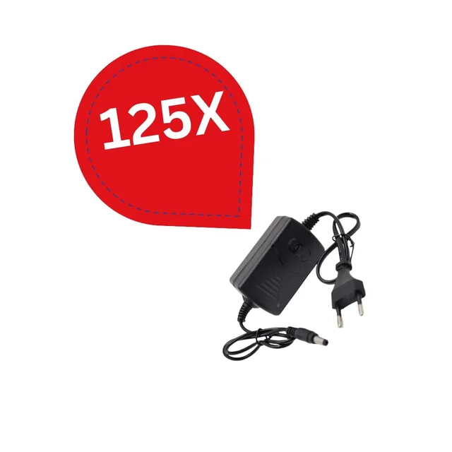 Colis 125 pièces Alimentation 12V 2A avec fil, indicateur LED et filtre de protection