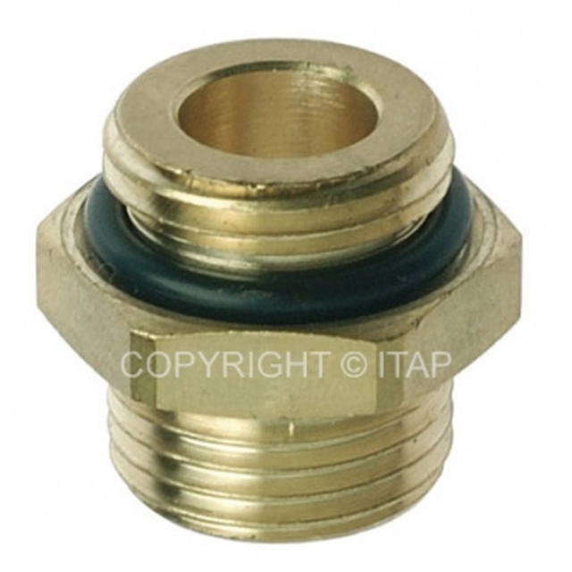 Collector nipple with seal, d1/2"-3/4"