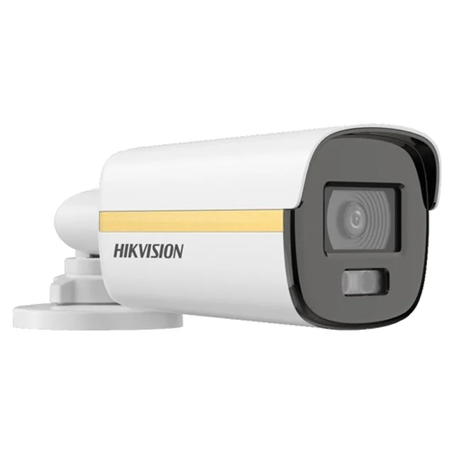 „ColorVu“ analoginė kamera 5 megapikselių objektyvas 2.8mm dvigubos šviesos IR 40m balta šviesa 40m PoC HIKVISION DS-2CE12KF3T-LE-2.8mm