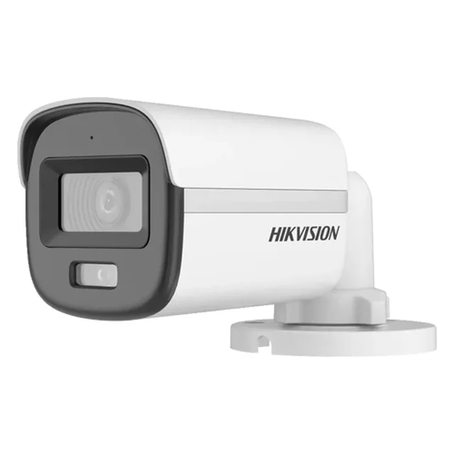 ColorVu Cámara de vigilancia analógica de doble luz 5 Megapíxeles, lente 2.8mm, IR 20m, luz blanca 20m, Micrófono, IP67 - HIKVISION DS-2CE10KF0T-LFS-2.8mm