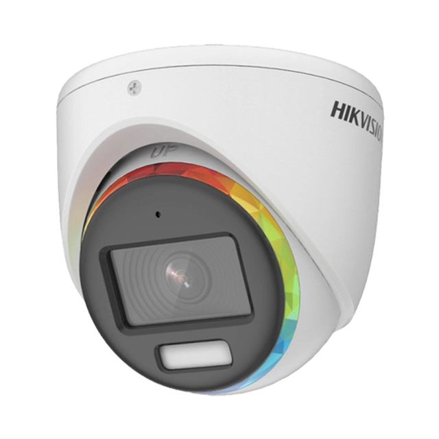 ColorVU — kameras analogais HD 2MP, objektīvs 2.8mm, gaismas 20m, audio — HIKVISION DS-2CE70DF8T-MFSLN-2.8mm