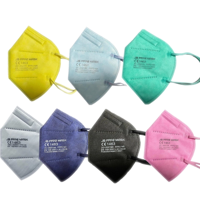 Colour FFP2 JB MASK single package CE 1463 5 layer