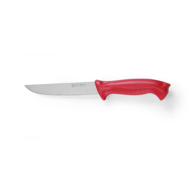 Coltello da macellaio 15 cm, rosso HACCP | 842423