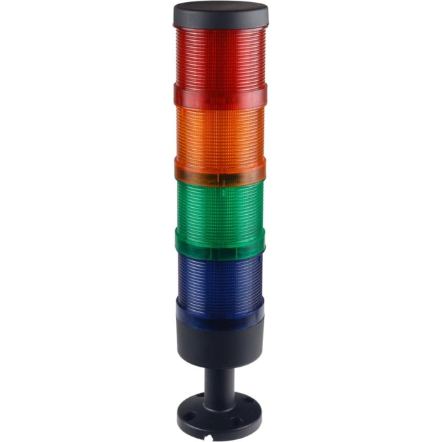Coluna de sinal Spamel vermelha, amarela, verde, azul 24V DC (LT70\4-24)
