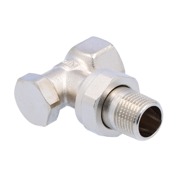 Combi 2, return valve,DN15 -1/2, angled, nickel-plated