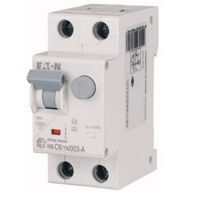 Combination circuit breaker 6kA type A HNB-C6/1N/003-A