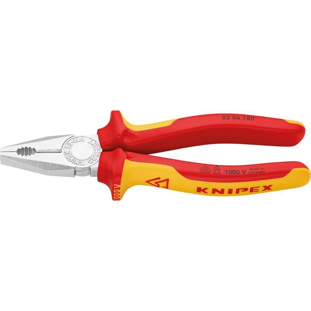Combination pliers Insulated pliers Knipex 03 06 180 mm