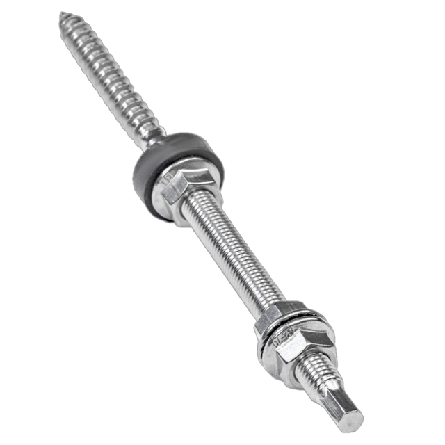 Combination screw, screw with double threadM10X200