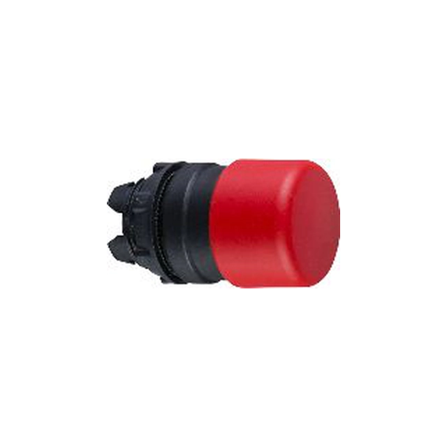 Commande à bouton champignon rouge Schneider Electric avec rappel par ressort (ZB5AC44)