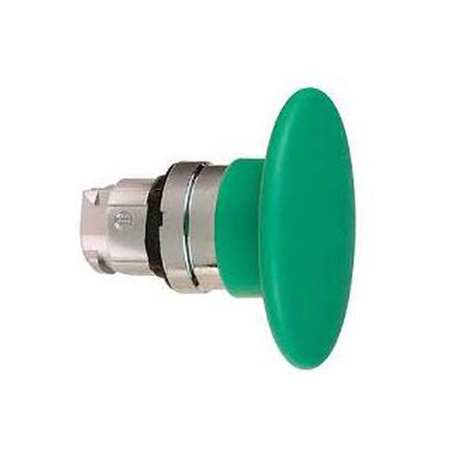 Commande à bouton champignon vert Schneider Electric avec rappel par ressort (ZB4BR3)