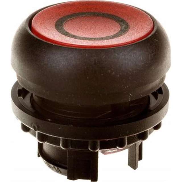 Commande à bouton Eaton Red O avec rétroéclairage et retour automatique M22S-DL-R-X0 (216937)