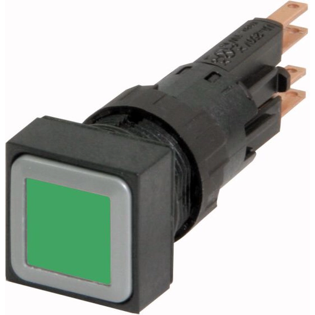 Commande Eaton Button 18 x 18mm vert sans retour automatique avec rétroéclairage Q18LTR-GN/WB (086413)