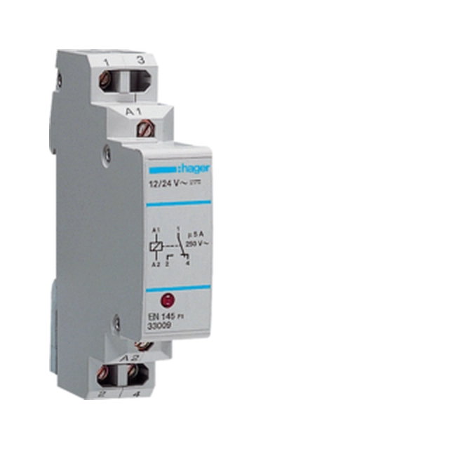 Communication relay with LED 1224VAC / DC 1NO / NC 5A