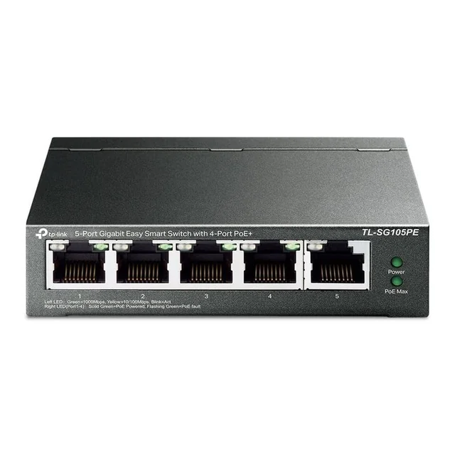 Commutateur TP-Link 5 Ports POE Gigabit 10Gbps - TL-SG105PE