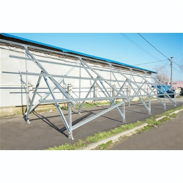 Complete ground mounting system with concrete attachment for 22 angle photovoltaic solar panels 35 degrees Breckner Germany