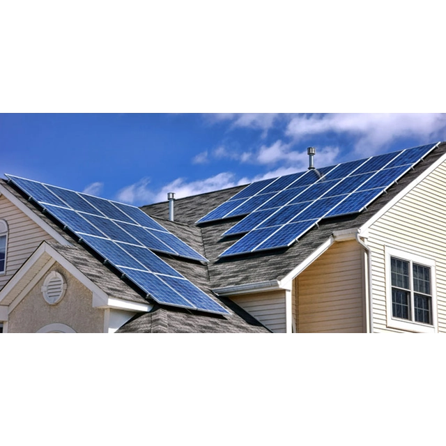 Complete zonne-energiecentrale 4kW+8x550W met montagesysteem voor keramische of betonnen dakpannen