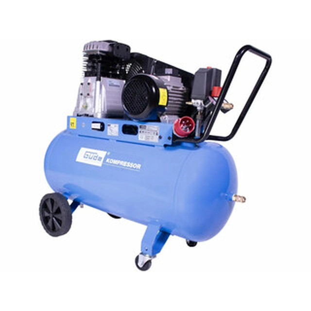 Compressore elettrico a pistoni Güde 50073 Aria aspirata: 480 l/min | 100 l | 10 barra | Lubrificato ad olio | 400 V