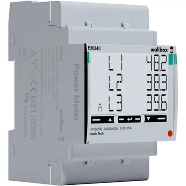 Compteur de puissance Wallbox (3 phase jusqu'à 65A/PRO380Mod/Inepro) | MTR-3P-65A-IN