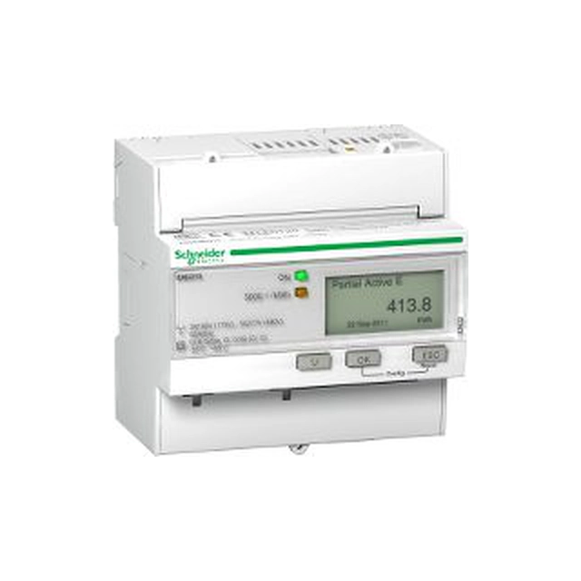 Compteur d'électricité Schneider 1/3-fazowy 5A transformateur 100-277/173-480V kl.0,5S/C impulsion MID numérique iEM3210 CT (A9MEM3210)