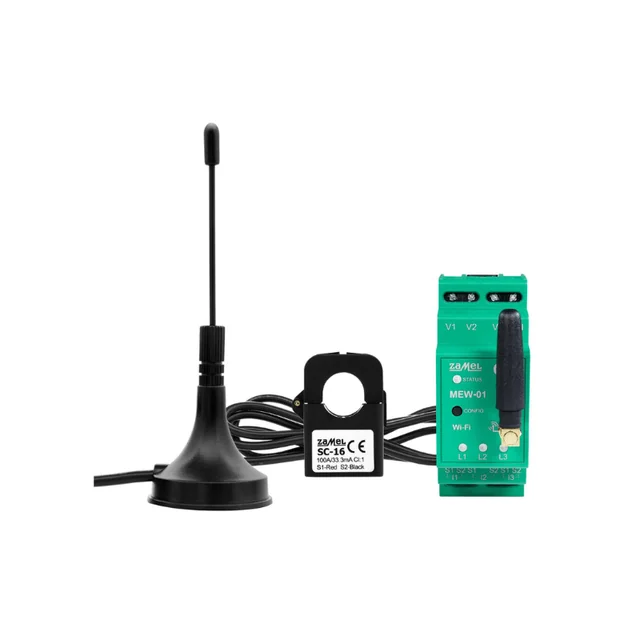 Compteur électrique Zamel Supla MEW-01/ANT-1F WiFi