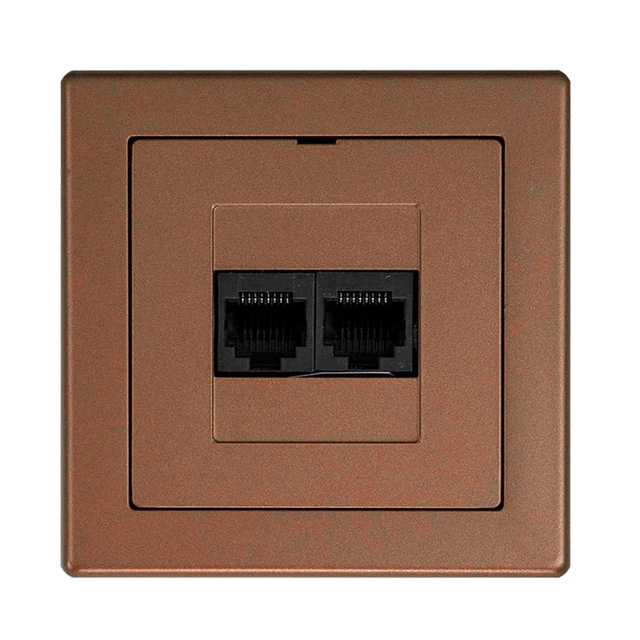 Computer socket p / t 2x8pin clamp krone LSA +, with a frame - copper