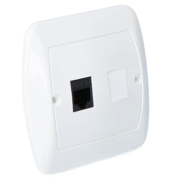 Computer socket RJ45 single af51/11 White chord