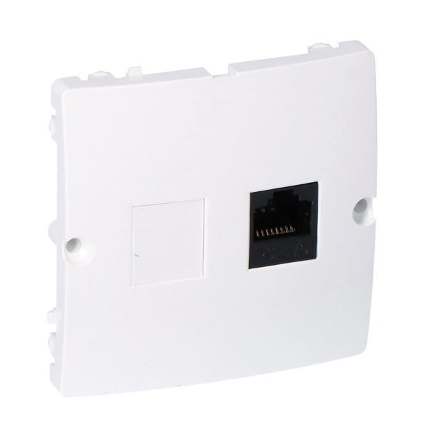 Computeraansluiting RJ45 Enkel BMF51.02/11 Basis witte module