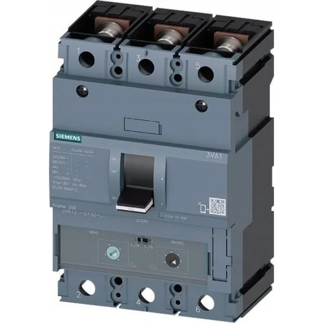 Comutator de alimentare Siemens 3P 250A conexiuni cu șuruburi 3VA1225-1AA32-0AA0