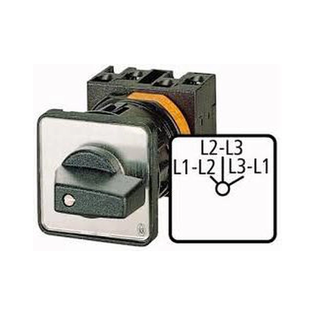 Comutator voltmetru Eaton L1-L2/L2-L3/L1-L3 3P 20A încorporat T0-2-15922/E (053099)