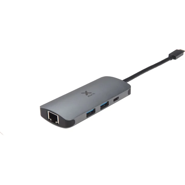 Concentrateur Xtorm XC004 4-w-1 vers USB-C et USB 3.0 vers Ethernet