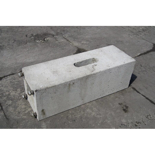 Concrete foundation B-70 with mounting elements.Abisolated - ROSA