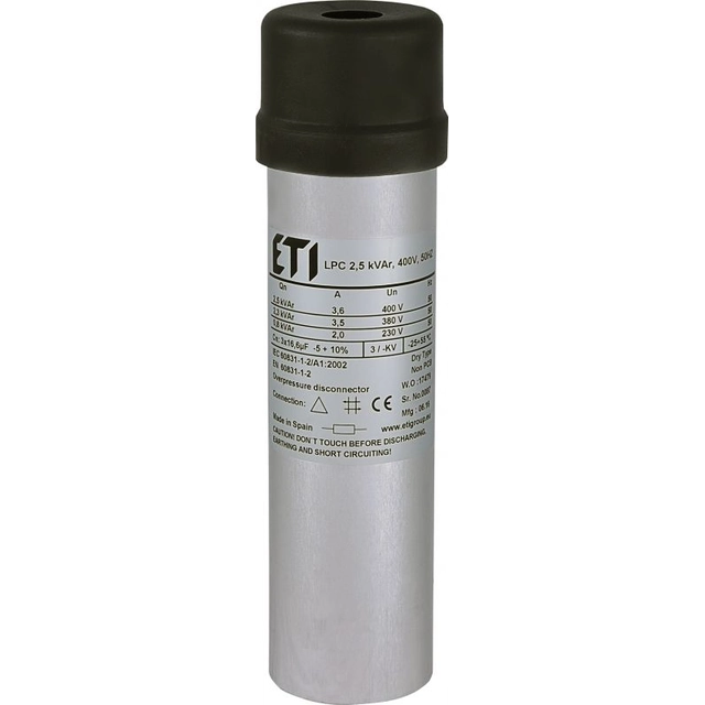 Condensador Eti-Polam LPC 25 kVAr 400V 50Hz (004656702)